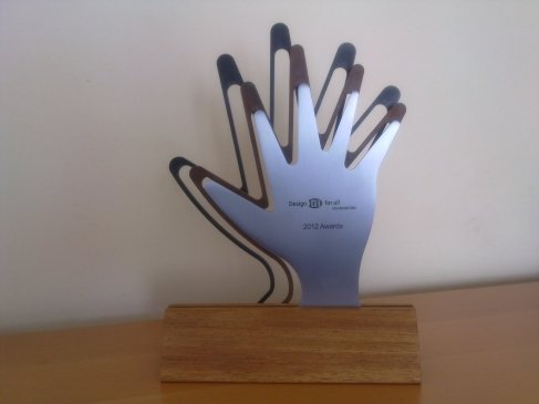 Photo of Design for All Foundation Awards trophy
